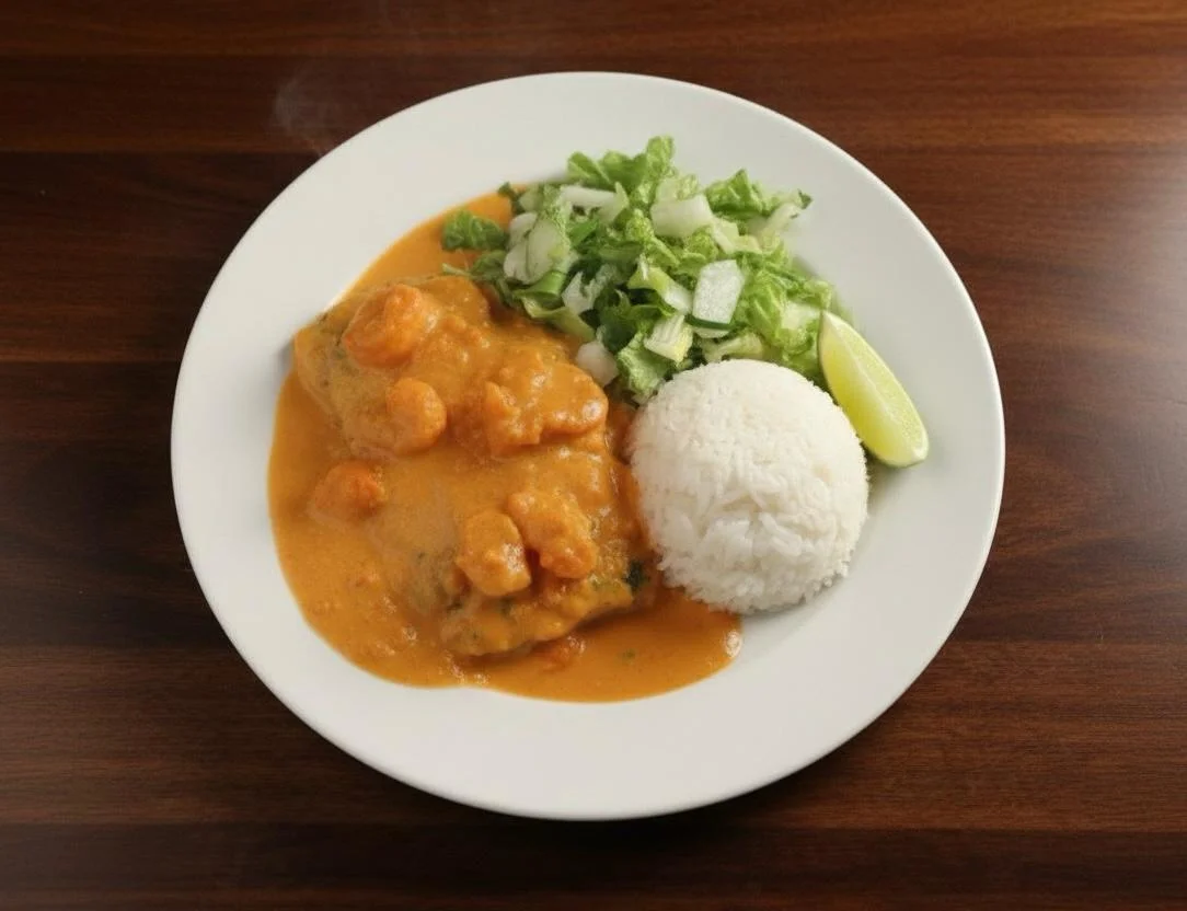 Pescado en salsa de camarón